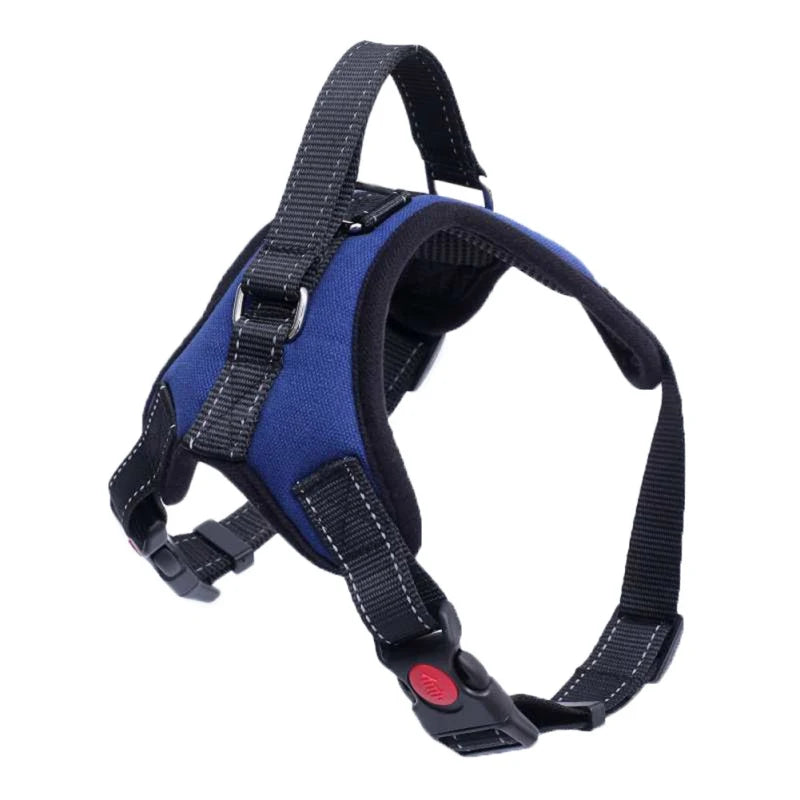 Dog Harness No-Pull Pet Adjustable Soft Padded Dog Harness Reflective No-Choke Pet Large Dog Oxford Vest With Control Handle