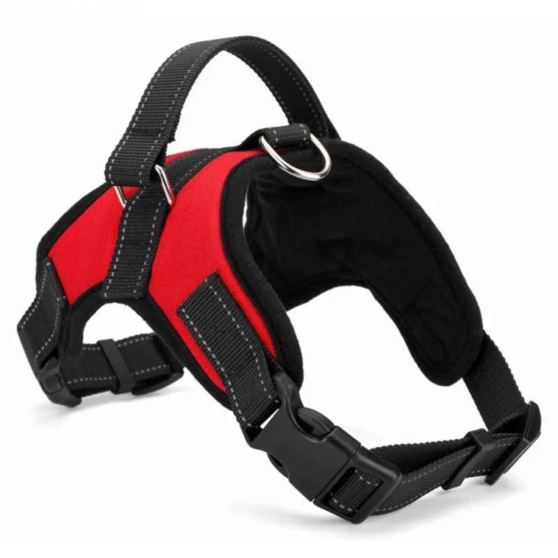 Nylon Heavy Duty Dog Pet Harness Collar  Padded Extra Big Large Medium Small Dog Harnesses vest Husky Dogs Supplies