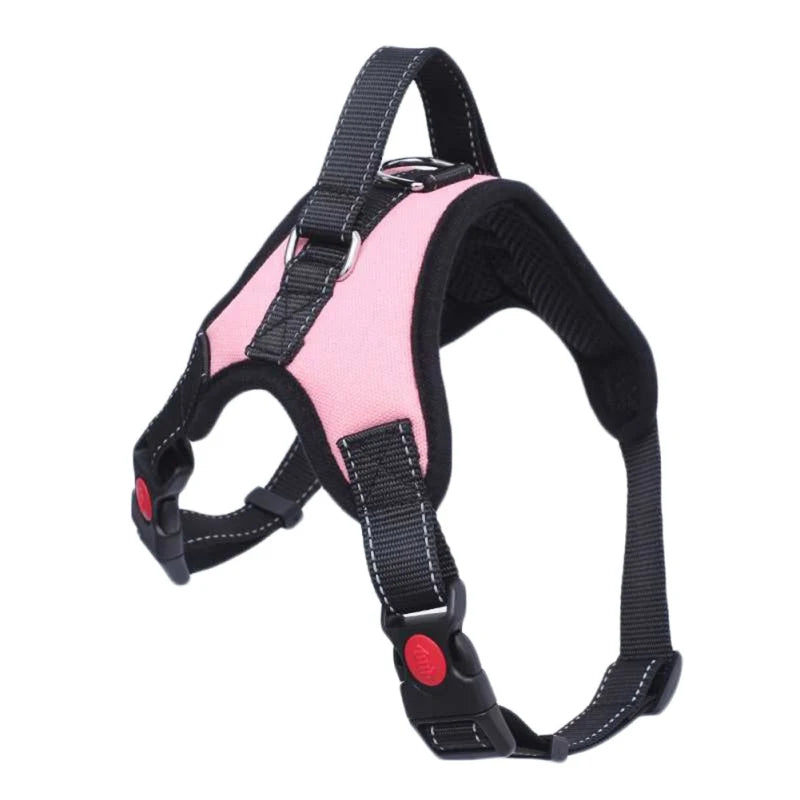 Dog Harness No-Pull Pet Adjustable Soft Padded Dog Harness Reflective No-Choke Pet Large Dog Oxford Vest With Control Handle